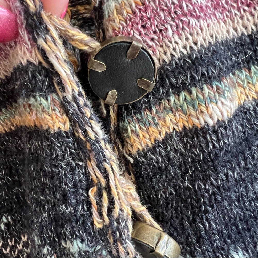 Flawless Free People Oversize Cardigan Nopal Kimono Style Cropped Bell Sleeve - Picture 13 of 15